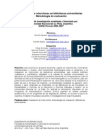 Aguado, A. y Otros Evaluacion de Colecciones en Bibliotecas Universitarias