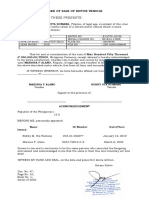 Deed of Sale Motor Vehicle