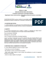 Edital Nº 11 - O Complexo Da Educação Na Sociedade Capitalista