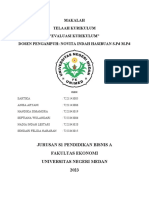 Makalah Telaah Kurikulum "Evaluasi Kurikulum" Dosen Pengampuh: Novita Indah Hasibuan S.PD M.PD