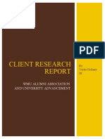Client Research Report Revised Vertis Holmes
