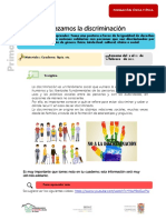 Sopa de Letras Evitar La Discriminacion