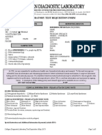 Laboratory Test Requisition