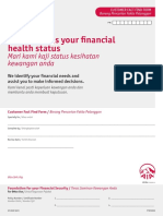 Let Us Assess Your Financial Health Status: Mari Kami Kaji Status Kesihatan Kewangan Anda