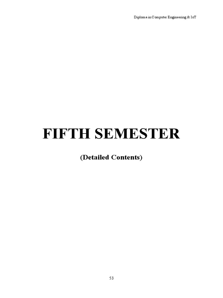 5th-6th Sem Detail Contents of Computer Engineering and IoT | PDF ...