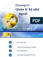 Chương IV:: Quản lý bộ nhớ ngoài