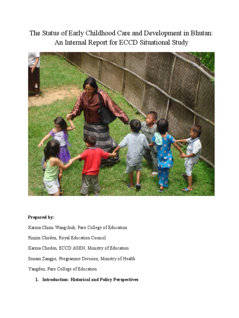 The Status of Early Childhood Care and Development in Bhutan PDF