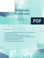 Metabolic Syndrome: Marion Mae Pernia MD Level II IM Resident