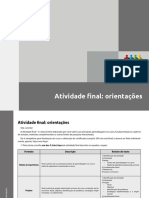 Atividade Final: Orientações