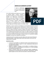 Biografía del psicólogo Gordon Allport