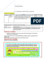 Actividad de Aprendizaje: Conocemos El Número Anterir y Posterior