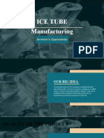 Ice Tube Manufacturing: Investor's Opportunity
