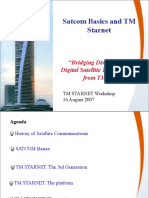 Satcom Basics and TM Starnet: "Bridging Divides Via Digital Satellite Technology From TM"