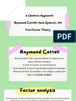 PSY CHP 2- CATTELL AND EYESENK