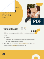 Personal Skills: UCS1363: Professional English