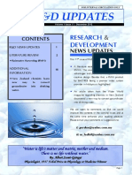 R&D Updates: Research Development