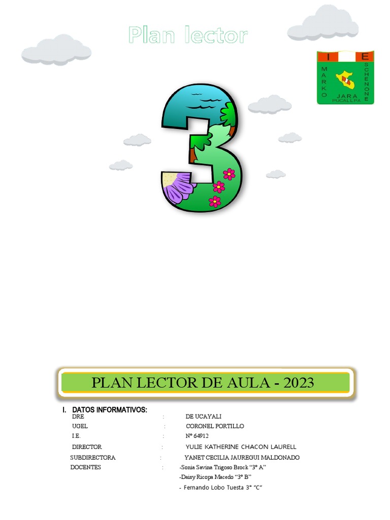 Plan Lector 2023 Tercero. | PDF | Salón de clases