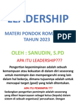 Leadership: Materi Pondok Romadhon TAHUN 2023