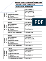 Direccìon de Servicio Del Mes de Octubre 2022