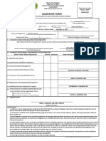 Clearance Form As of June 2018 Updated2020