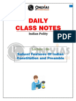 Daily Class Notes: Indian Polity