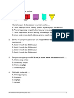 Pilihan Ganda: PRA USP/Matematika/SD YPPSB/2022-2023