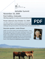 Stakeholder Summit Poster 20090923 v5