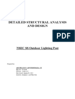 Detailed Structural Analysis and Design: NSEC SS Outdoor Lighting Post