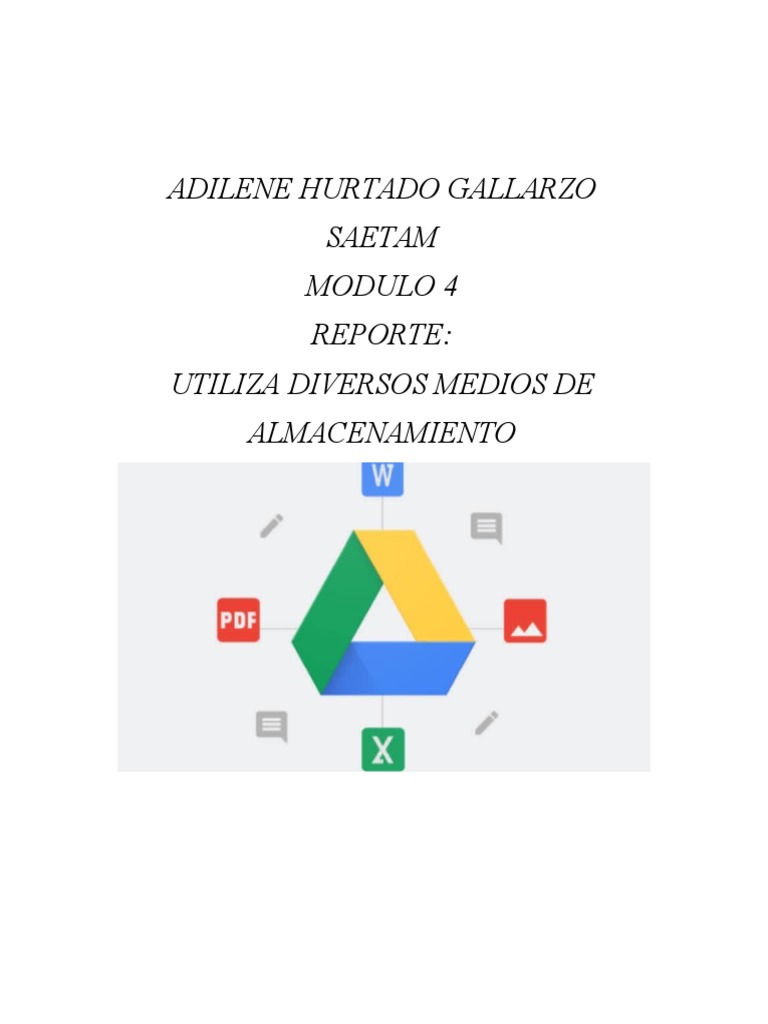 Almacenamiento en la Nube: Google Drive | PDF | Computación en la nube ...