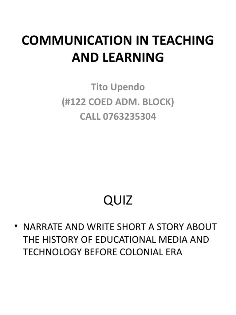Communication Theories in Education | PDF | Communication | Learning