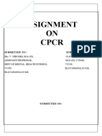 Assignment ON CPCR: Submitted To: Submitted by