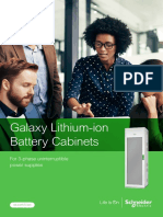 Galaxy Lithium-Ion Battery Cabinets: For 3-Phase Uninterruptible Power Supplies