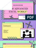 How Advanced Excel Works
