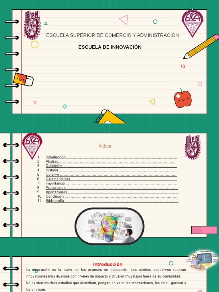 Innovación Educativa en Escuelas | PDF | Enseñando | Innovación