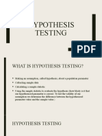 Hypothesis Testing