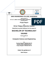 Projectreport of Driver Drowsiness Detection System