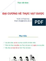 Đại Cương Về Thực Vật Dược