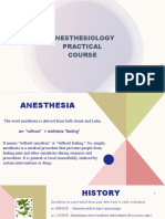 Anesthesiology Practical Course