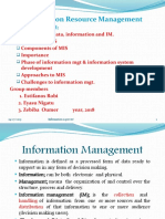 Managining Information Resource