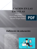 La Educacion en Las Escuelas