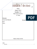 11 Classe Turma: CNM 3 Disciplina: Tics: 11º Grupo