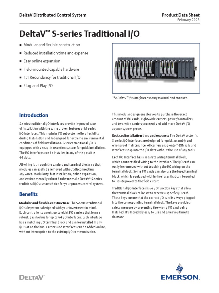 product-data-sheet-s-series-traditional-i-o-deltav-en-56834 | PDF ...
