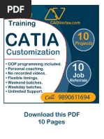 CATIA CAD Customization Automation API Job Projects