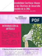 El Atlas de Sostenibilidad Geofísica: Mapeo de La Geofísica A Los Objetivos de Desarrollo Sostenible de La ONU