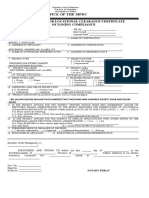 Office of The MPDC: Application For Locational Clearance/Certificate of Zoning Compliance