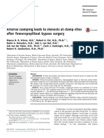 Arterial Clamping Leads To Stenosis at Clamp Sites After Femoropopliteal Bypass Surgery