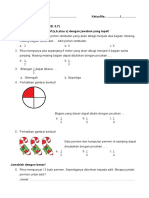 Soal Ulangan Matematika Tema 7