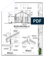 Sección Longitudinal X-X