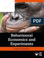 Behavioural Economics and Exper - Ananish Chaudhuri