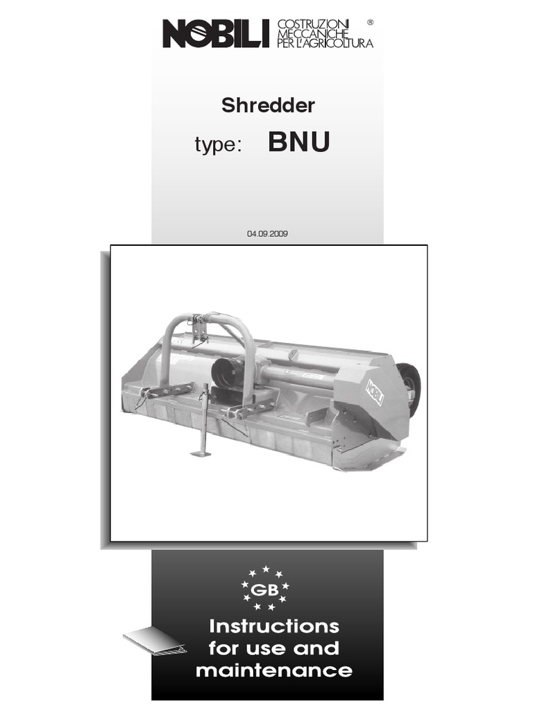 Shredder Bnu Type Download Free Pdf Tractor Screw